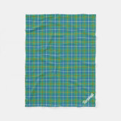 Turnbull Ancient Hunting Tartan Monogram Fleece Deken (Voorkant)