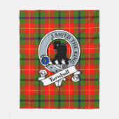 Turnbull Clan Badge Tartan Pset Fleece Deken (Voorkant)