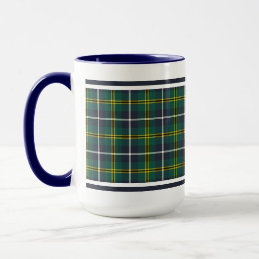 Turnbull Clan Hunting Tartan Navy and Green Pset Mok (Links)