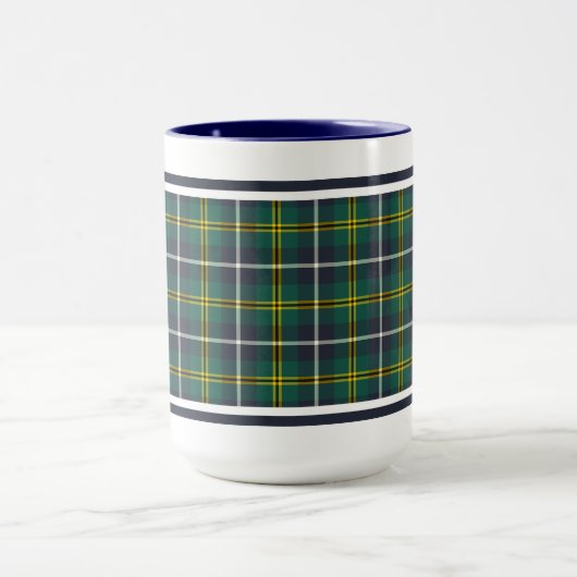 Turnbull Clan Hunting Tartan Navy and Green Pset Mok (Midden)