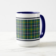 Turnbull Clan Hunting Tartan Navy and Green Pset