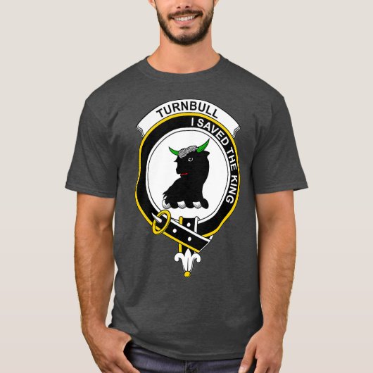Turnbull Coat of Arms Family Crest T-shirt (Voorkant)