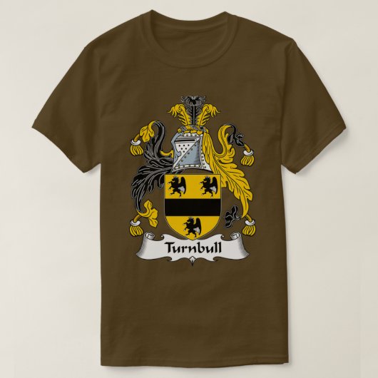 Turnbull Coat of Arms Family Crest T-shirt (Design voorkant)