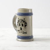 Turnbull Coat of Arms Stein - Family Crest Bierpul (Voorkant links)