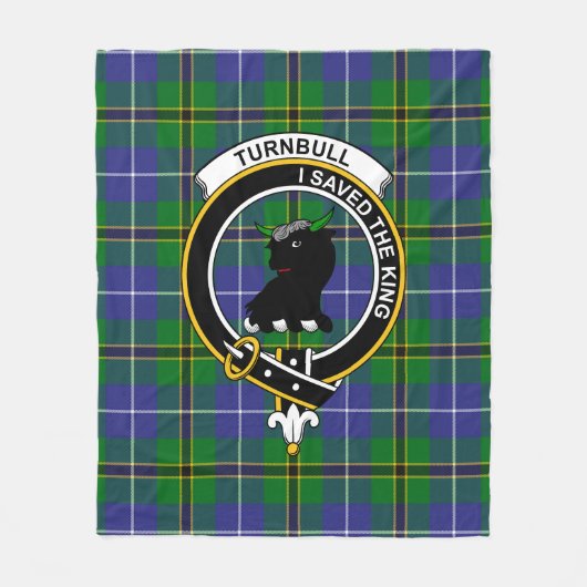 Turnbull Hunting Tartan Pset Fleece Deken (Voorkant)