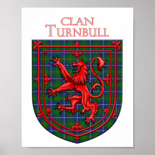 Turnbull Hunting Tartan Scottish Pset Poster