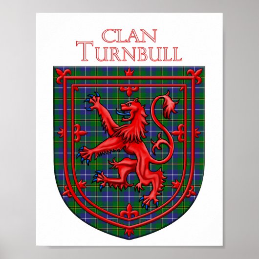 Turnbull Hunting Tartan Scottish Pset Poster (Voorkant)