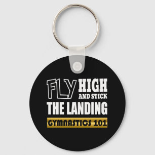 Turnen 101 Vlieg hoog - Bar Gymnast Sleutelhanger