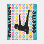 Turnen en Donuts Fleece Deken (Voorkant)