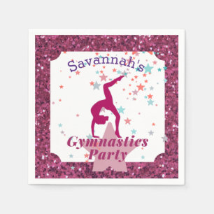 Turnen Feest Glitter & Sterren    Servet
