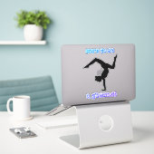 Turnen Geboren om een turner te zijn Sticker (Laptop op bureau)