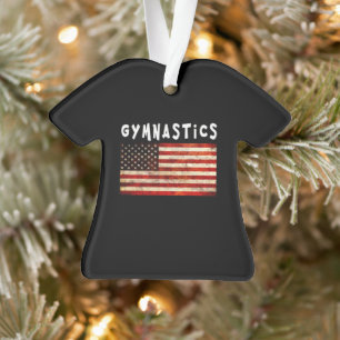 Turnen Grunge Amerikaanse Vlag USA Ornament