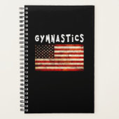 Turnen Grunge Amerikaanse Vlag USA Planner (Voorkant)
