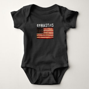 Turnen Grunge Amerikaanse Vlag USA Romper