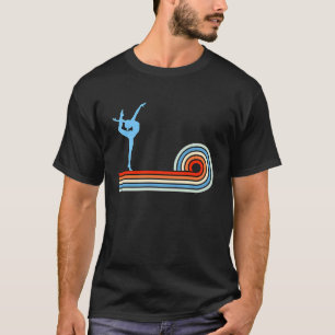 Turnen Gymnastiek Aerobics Acrobat Retro Vintage T-shirt