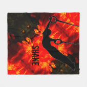 Turnen Heren - Lava Destructieve Fleece Dekken Deken (Voorkant (Horizontaal))