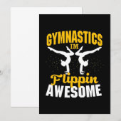 Turnen ik ben geweldig flippin kaart (Voorkant / Achterkant)