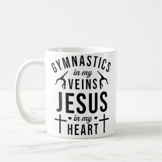 Turnen in mijn aderen Jezus in mijn hart Turnster Koffiemok