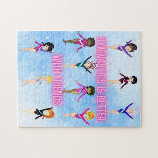 Turnen is beter met vrienden Cloud Sparkle Legpuzzel (Horizontaal)