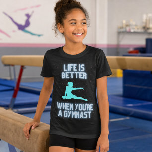 Turnen is leuker dan normaal Leuke gymnastiek qu T-shirt