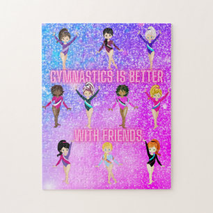 Turnen is leuker met vrienden Mega Sparkle Legpuzzel