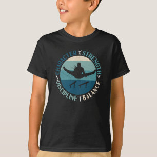 Turnen Jongens Karakter Sterkte Discipline T-shirt