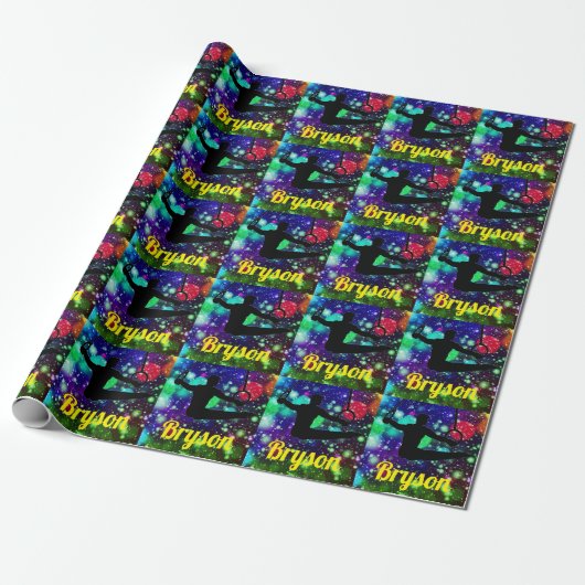 Turnen Jongens Ringen Cadeaupapier (Uitgerold)