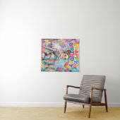 Turnen kleurrijk geschilderd gepersonaliseerd verj wandkleed (In Situ (horizontaal))