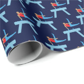 Turnen, mannelijke gymnast op Pommel Paard Cadeaupapier (Rol Hoek)