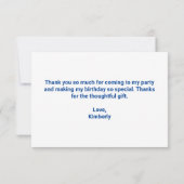 Turnen Meisje Schattig Turnen Aangepaste Dankkaart Bedankkaart (Achterkant)