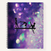 TURNEN Paarse spiraal notebook Notitieboek (Voorkant)