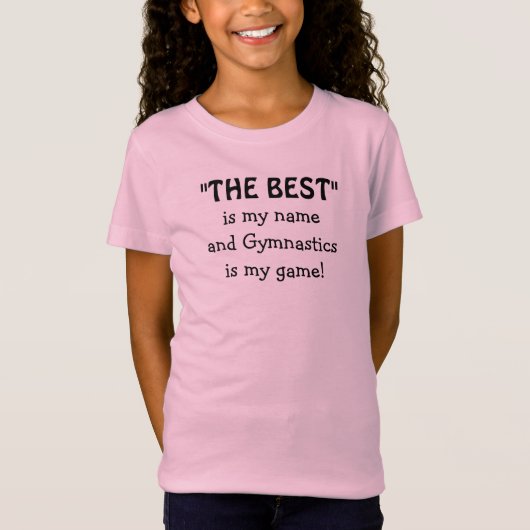 Turnen Sportieve Quote T-shirt (Voorkant)