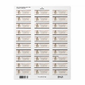 Turnen Turn Sparkel Glitter Retouradres Etiket (Full Sheet)