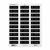 Turnen Turn Sparkel Glitter Retouradres  Etiket (Full Sheet)