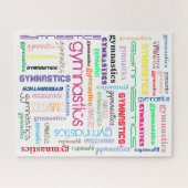 Turnen Typografie Puzzel (Horizontaal)