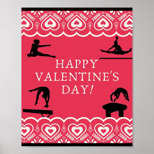 Turnen Valentijn Poster (Voorkant)
