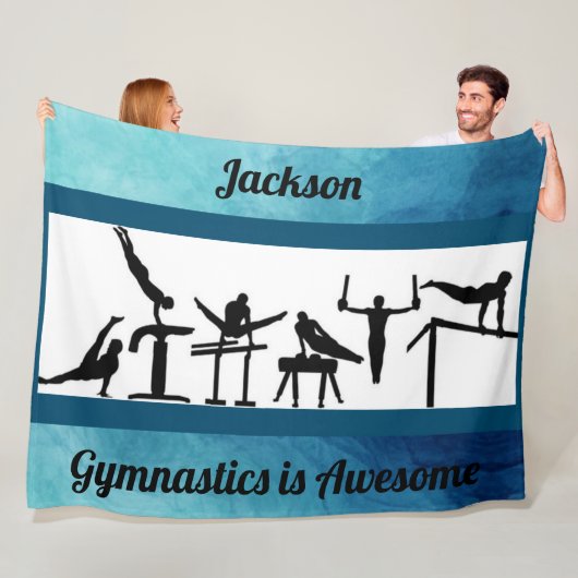 Turnen voor Jongens is Geweldig Fleece Dekbed Deken (In situ)