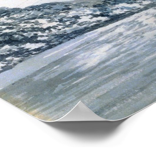 Turner - Aar between Unterseen & Brienz Lake Poster (Hoek)