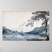 Turner - Aar between Unterseen & Brienz Lake Poster (Voorkant)