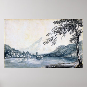 Turner - Aar between Unterseen & Brienz Lake Poster