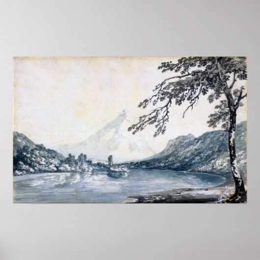 Turner - Aar between Unterseen & Brienz Lake Poster (Voorkant)