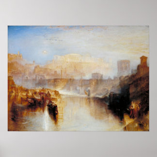 Turner - Agrippina landt met as Poster