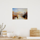 Turner - Agrippina landt met as Poster (Keuken)