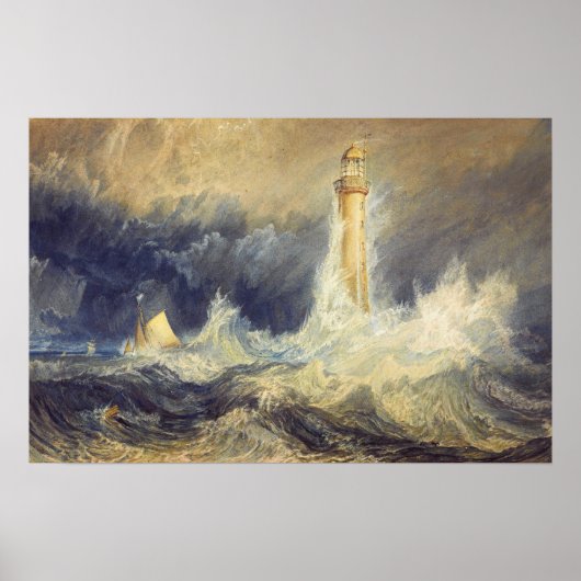 Turner - Bell Rock Lighthouse Poster (Voorkant)
