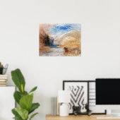 Turner - berglandschap met meer poster (Thuiskantoor)