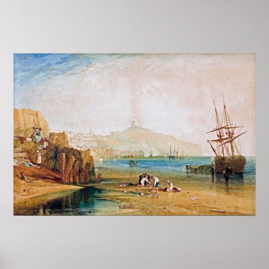 Turner - Boys Catching Crabs, Scarborough Town Poster (Voorkant)