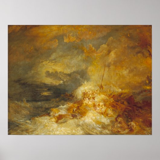Turner - calamiteit bij Zee Poster (Voorkant)