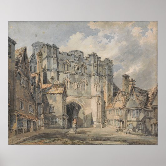 Turner - Christelijke Kerk Gate, Canterbury Poster (Voorkant)