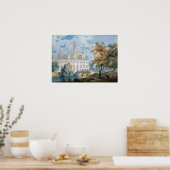 Turner - Clare Hall en King College Chapel Poster (Keuken)