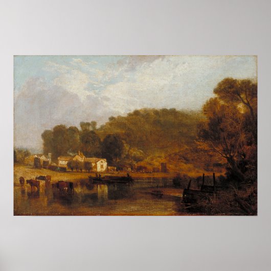 Turner - Cliveden On Thames Poster (Voorkant)